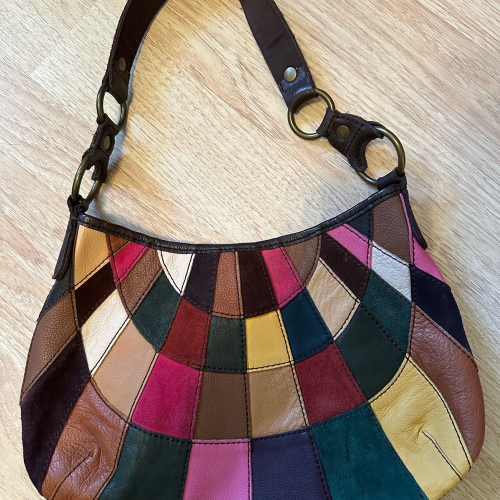 Lucky Brand Colorful Patchwork Shoulder Bag - Picture 2 of 5